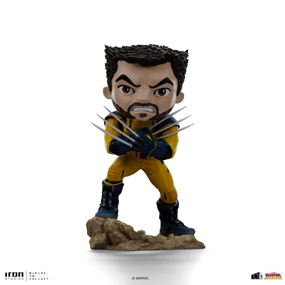 Iron Studios Deadpool & Wolverine MiniCo Deadpool, Wolverine and Headpool (Unmasked) Figure Set