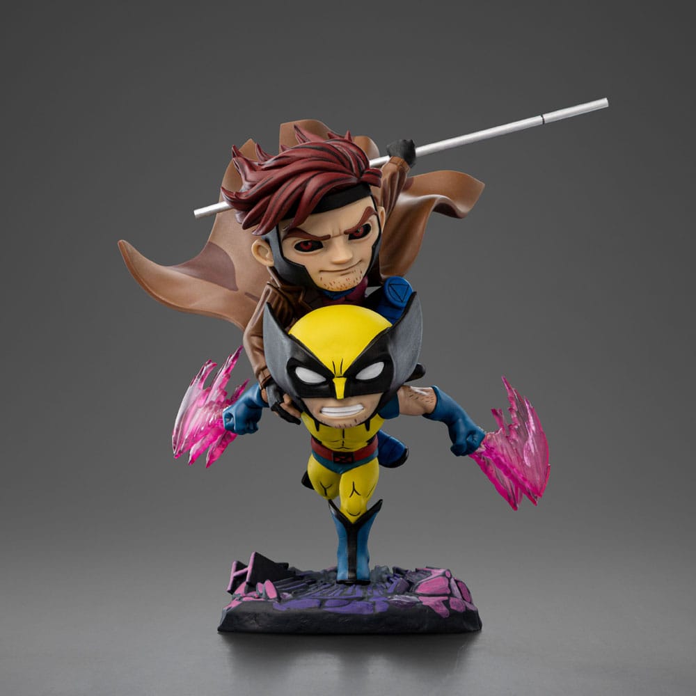 Iron Studios X-Men '97 MiniCo Wolverine and Gambit Figure