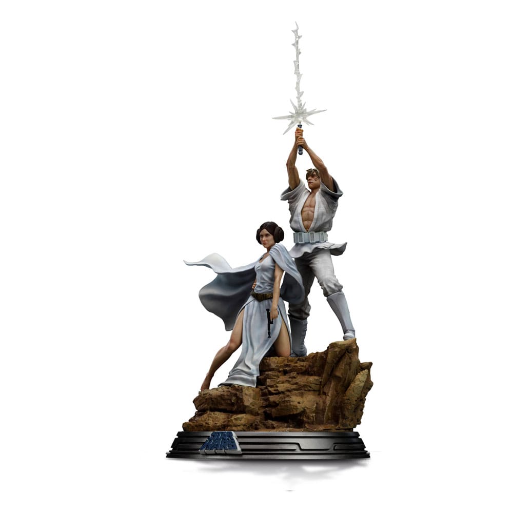 Star Wars Luke and Leia Deluxe Art Scale Statue 110 41 cm