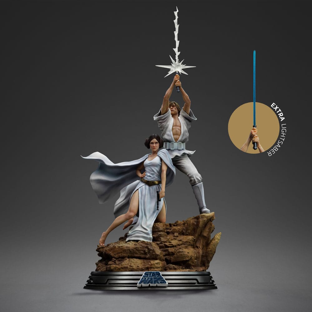 Iron Studio Star Wars: A New Hope Luke and Leia Deluxe 1/10 Art Scale Limited Edition Statue