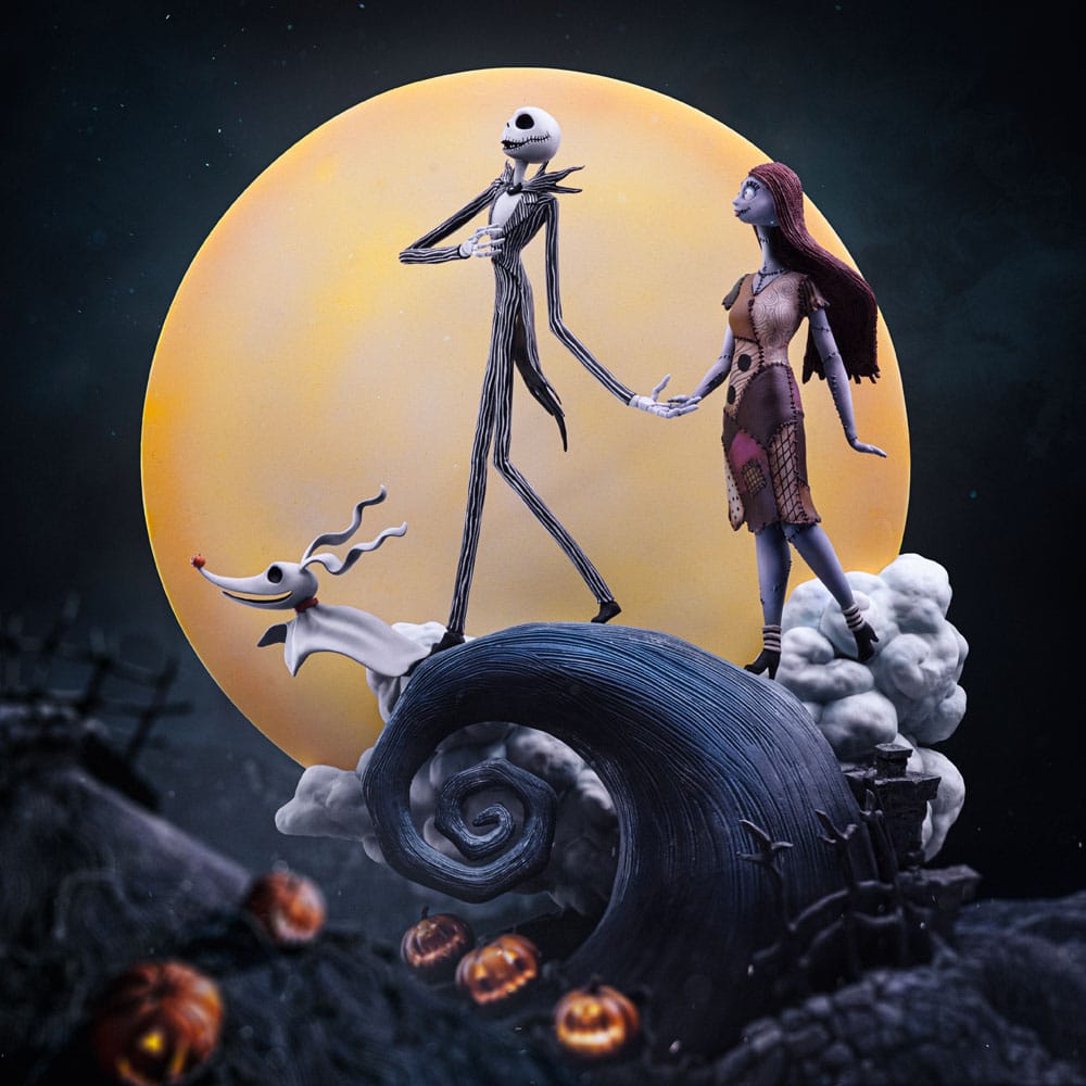 Iron Studios The Nightmare Before Christmas Jack and Sally 1/10 Deluxe Art Scale Limited Edition Statue