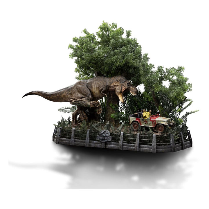 Iron Studios Jurassic Park T-Rex Chase 1/20 Demi Art Scale Limited Edition Statue