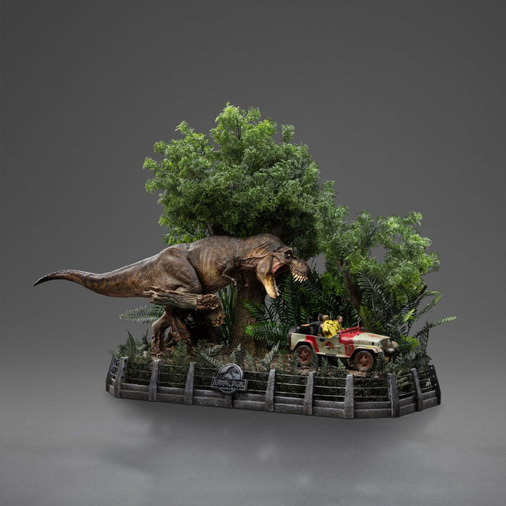 Iron Studios Jurassic Park T-Rex Chase 1/20 Demi Art Scale Limited Edition Statue