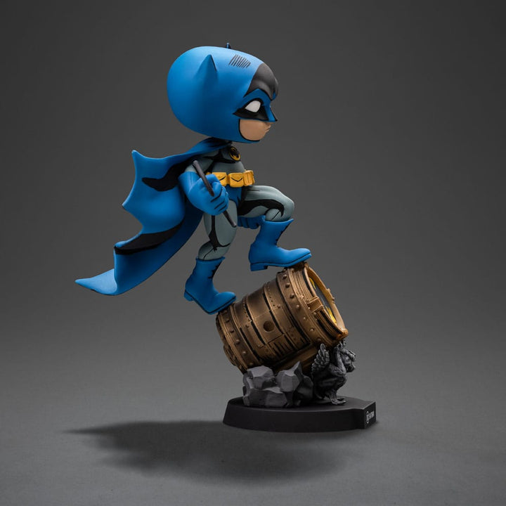 Iron Studios DC Comics MiniCo Batman on Bat-Signal (Blue Variant) Figure