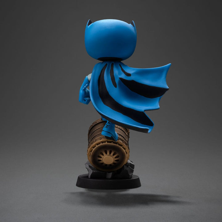 Iron Studios DC Comics MiniCo Batman on Bat-Signal (Blue Variant) Figure