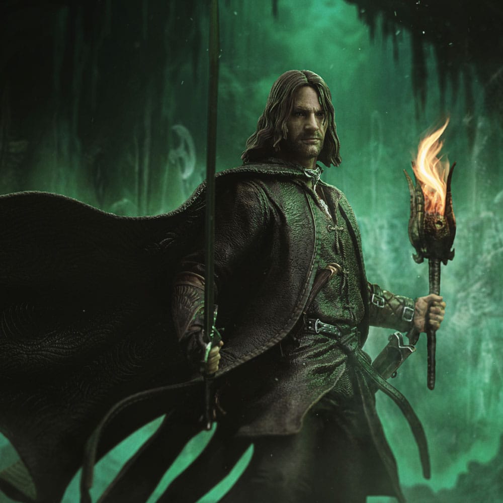 The Lord of the Rings Aragorn Unleashed Art Scale Statue Thirty One Centimeters