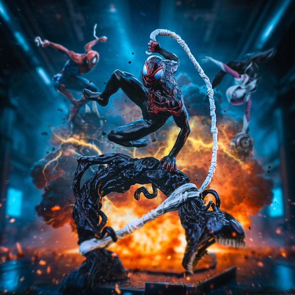 SpiderMan Miles Morales Villains Diorama BDS Art Scale Statue Thirty Two Centimeters