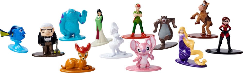 Disney Diecast Mini Figures Wave 2 Nano Metalfigs Display 4 cm Pack of 24