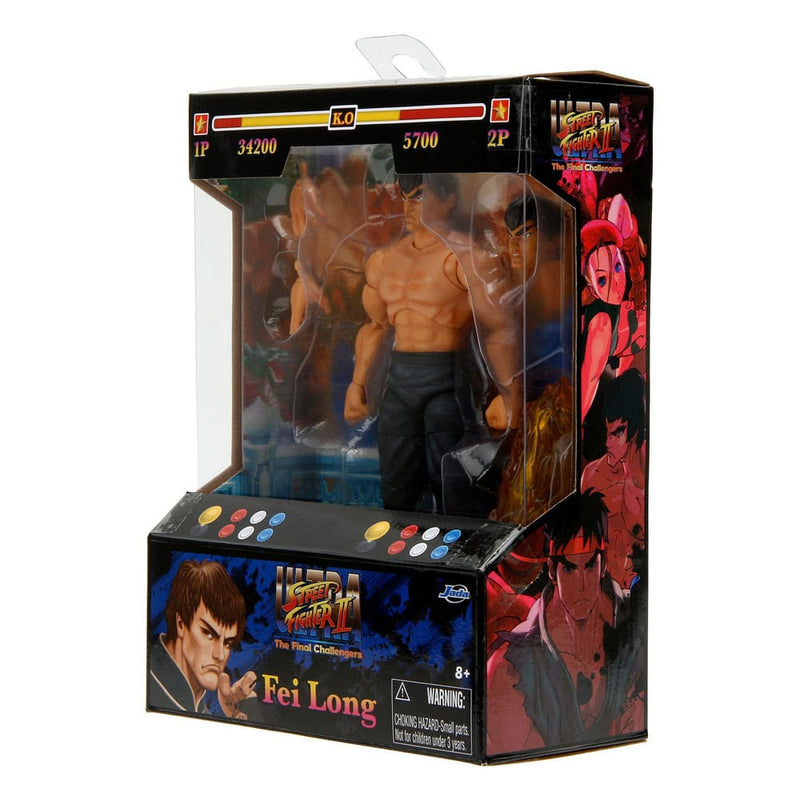 Ultra Street Fighter II The Final Challengers Fei-Long 6" Action Figure, side angle