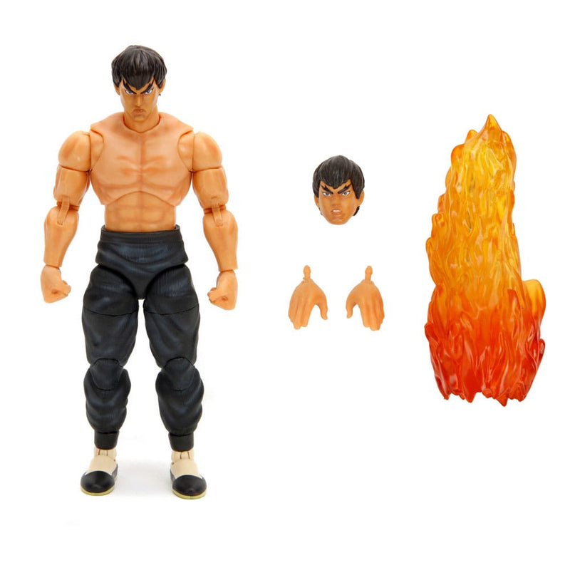 Ultra Street Fighter II The Final Challengers Fei-Long 6" Action Figure, close-up detail