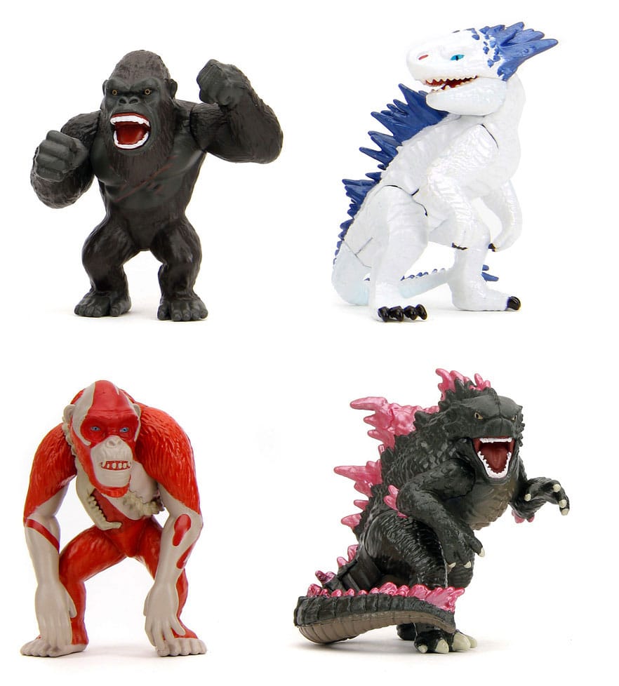 Godzilla Diecast Mini Figures 4 Pack Wave 1 Nano Metalfigs 4 cm