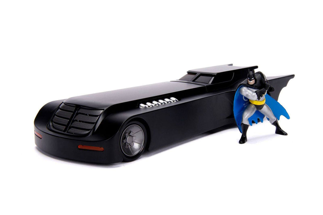 Batman Animated Series Batmobile Metals Diecast Model 124 with Figure
