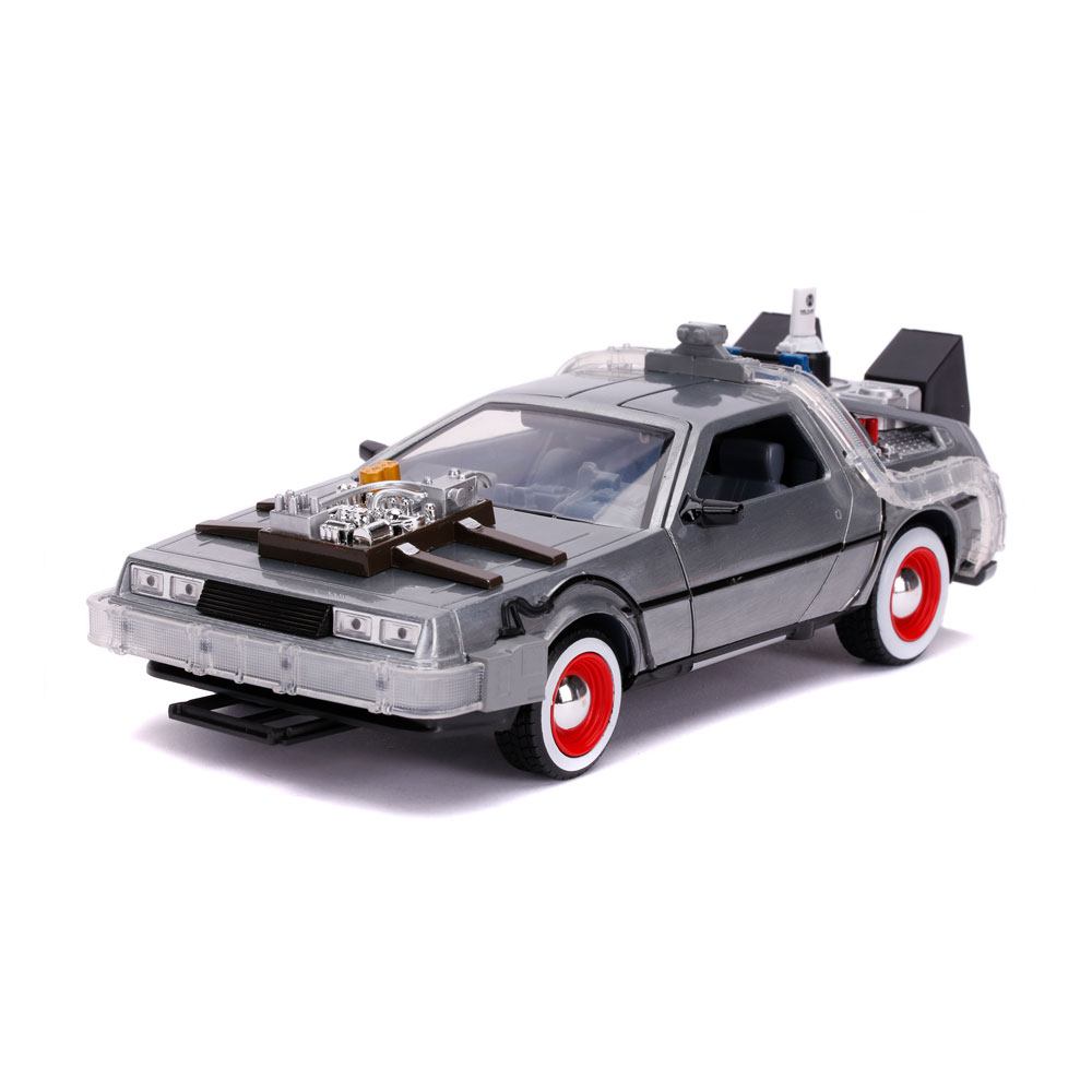 Back to the Future III DeLorean Time Machine Hollywood Rides Diecast Model 124
