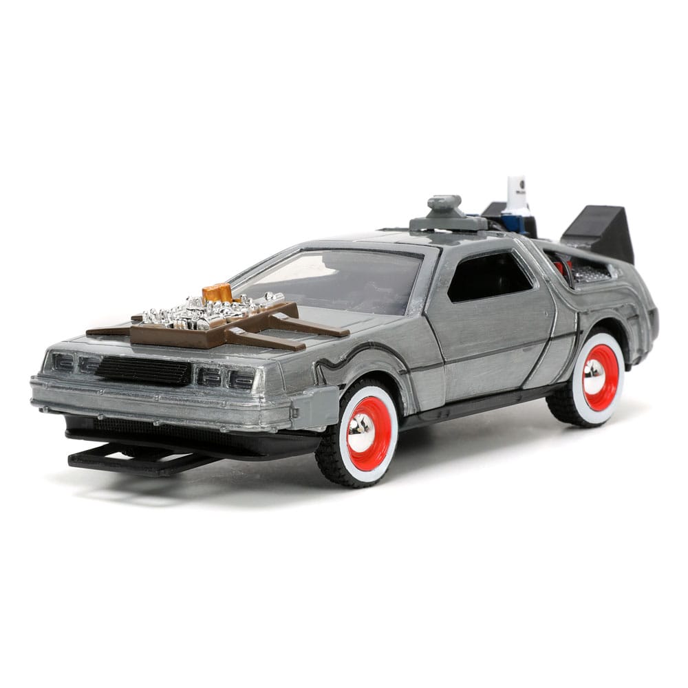 JADA32290	Back to the Future III DeLorean Time Machine Diecast Model 1 32 Free Rolling Hollywood Rides