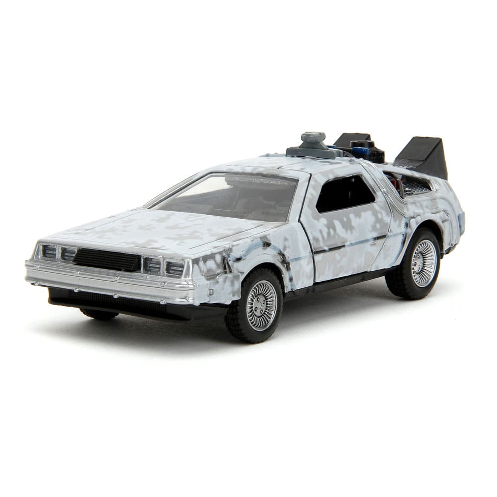 Back to the Future DeLorean Time Machine Frost Hollywood Rides Diecast Model 132