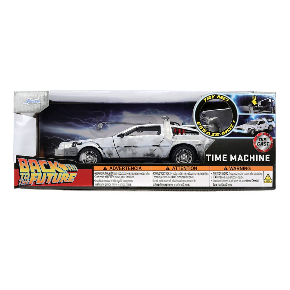 Back to the Future Diecast Model 1 24 Scale Time Machine Frost