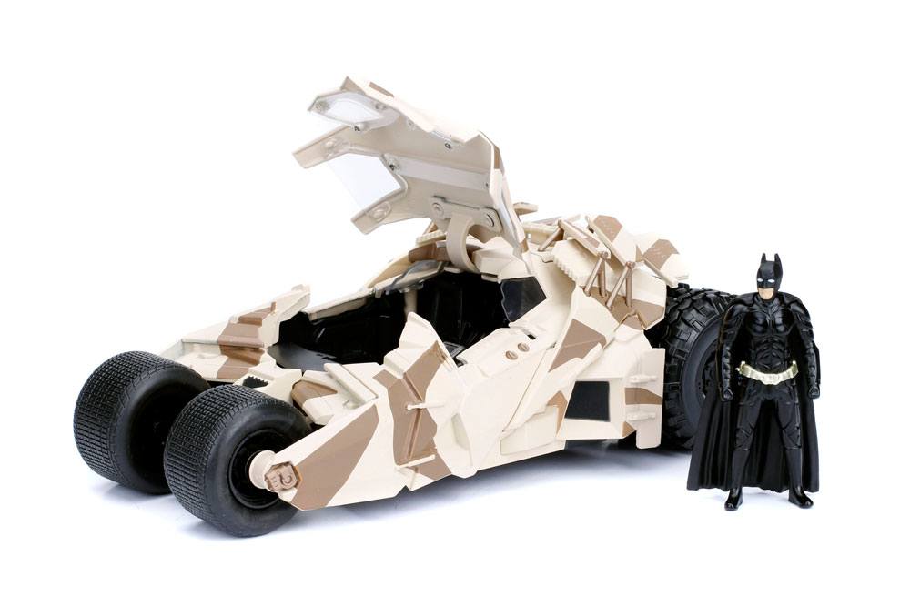 Batman The Dark Knight 2008 Batmobile Camo Diecast Model with Figure 124