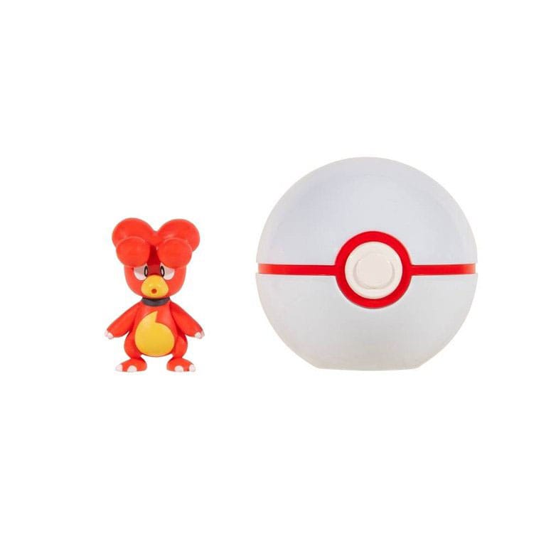 Pokemon Clip and Go Magby and Pokeball Set