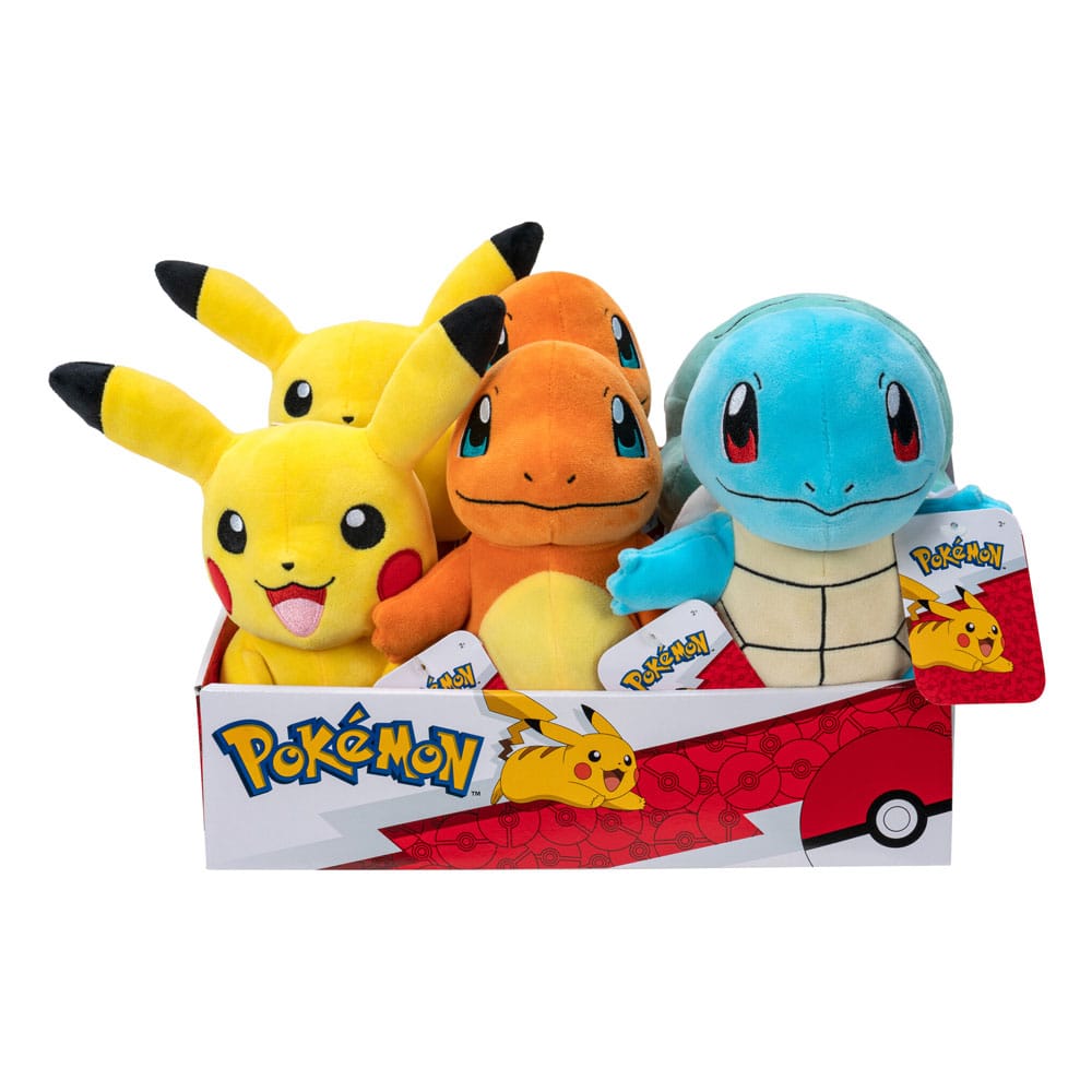 Pokemon Kanto Plush Figures Assortment 20 cm 6 Pack