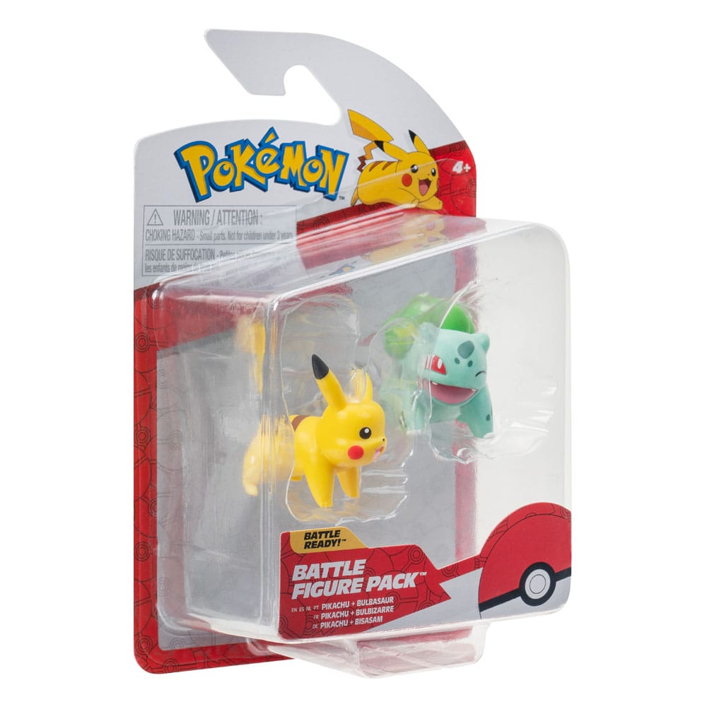 Pokémon Battle Figure First Partner Set Two Pack Bulbasaur Number Two Pikachu Number One