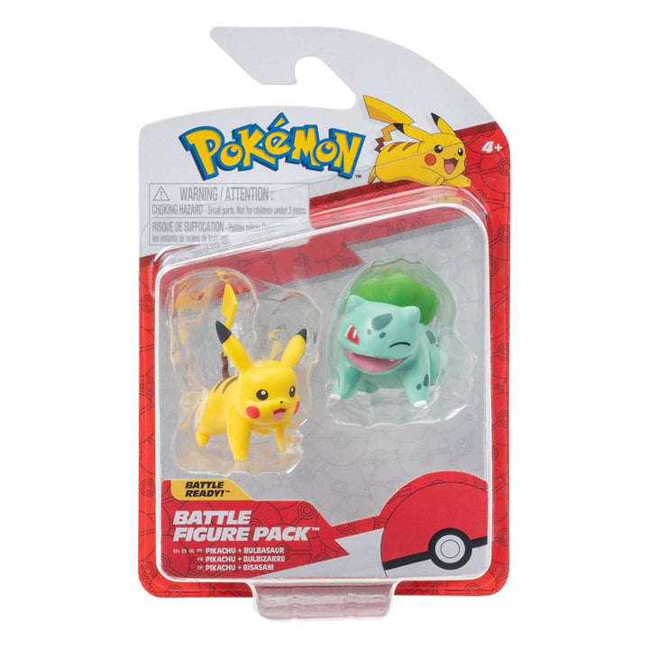 Pokémon Battle Figure First Partner Set Two Pack Bulbasaur Number Two Pikachu Number One