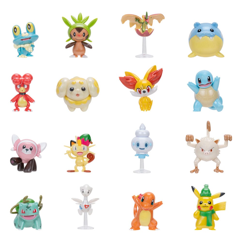 Pokemon Holiday Advent Calendar Battle Figures 2024 Version DE FR NL