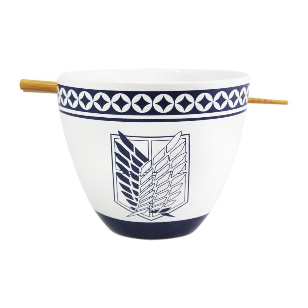 Attack on Titan Emblem Ramen Bowl with Chopsticks 473 ml
