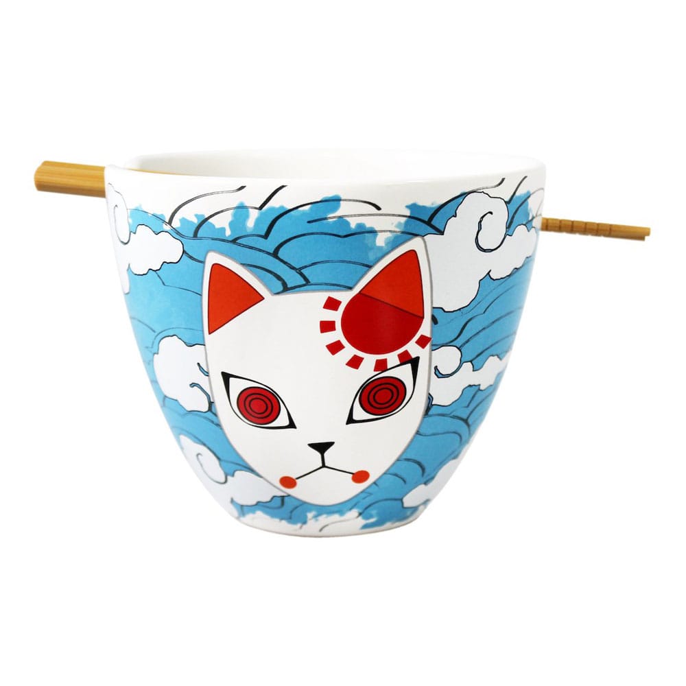 Demon Slayer Tanjiro Mask Ramen Bowl with Chopsticks 473 ml
