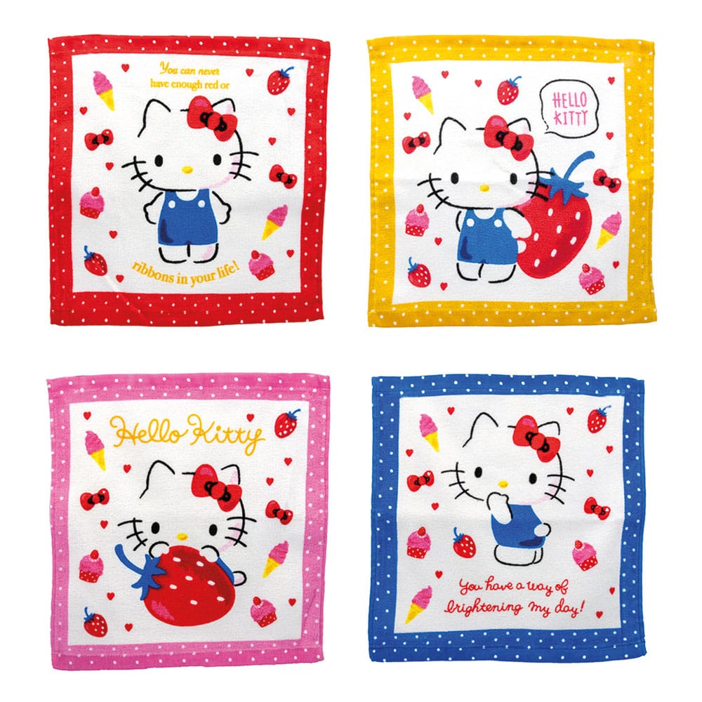 Sanrio Hello Kitty Mini Towels Pack 36 30 by 30 cm