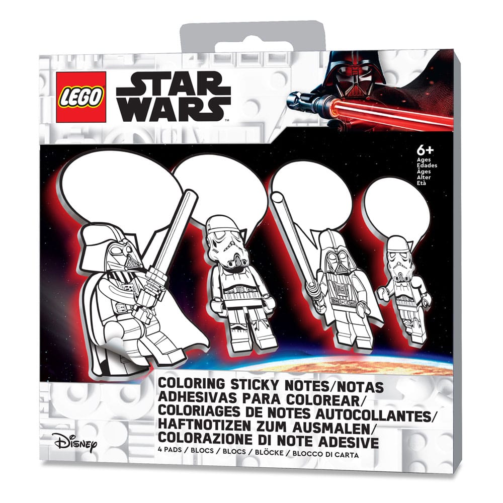LEGO Star Wars Darth Vader Sticky Notes Set with Pen