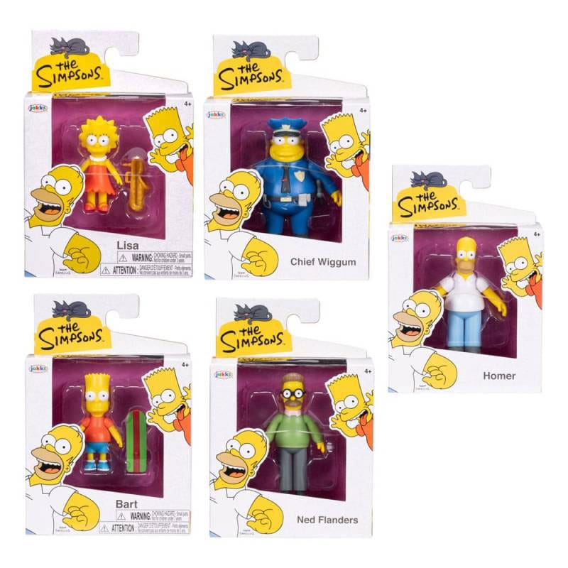 The Simpsons Mini Figures Wave 1 6 cm Assortment 8 Pack
