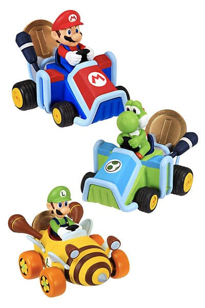 Nintendo Super Mario Kart Pullback Vehicles with Figures Wave One Set of 12