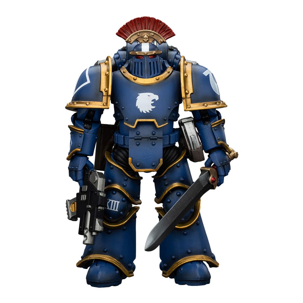 Warhammer Tactical Squad Sergeant with Power Sword Ultramarines MK Three The Horus Heresy Action Figure 12 cm