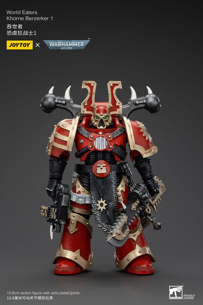 Warhammer Khorne Berzerker One World Eaters Warhammer 40k Action Figure 13 cm