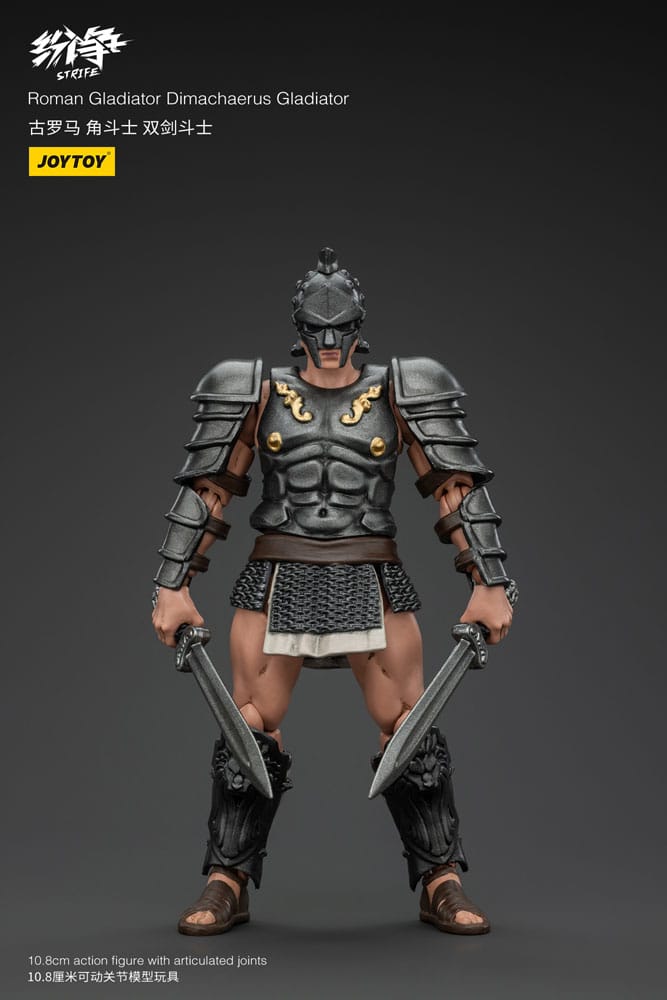 JOYTOY Strife Roman Gladiator Dimachaerus 1/18 Scale Articulated Action Figure