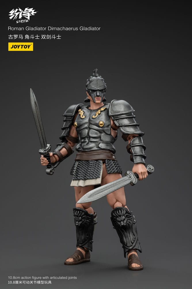 JOYTOY Strife Roman Gladiator Dimachaerus 1/18 Scale Articulated Action Figure