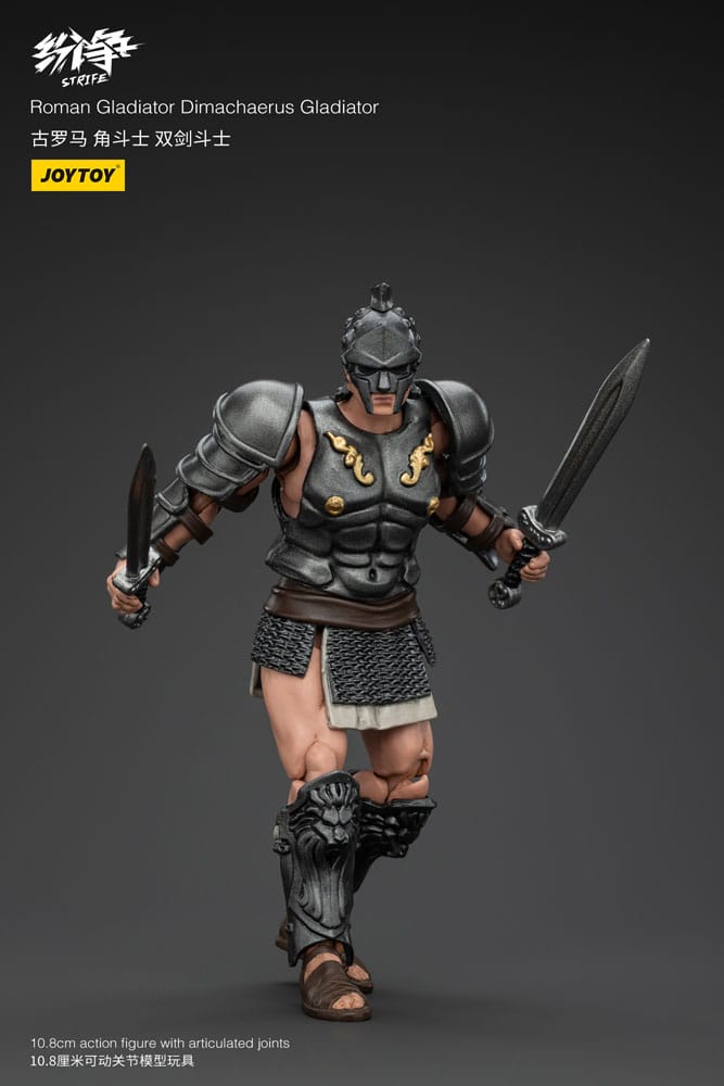 JOYTOY Strife Roman Gladiator Dimachaerus 1/18 Scale Articulated Action Figure