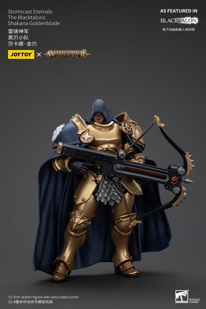 Warhammer Age of Sigmar Stormcast Eternals The Blacktalons Shakana Goldenblade 8" Scale Scale Action Figure