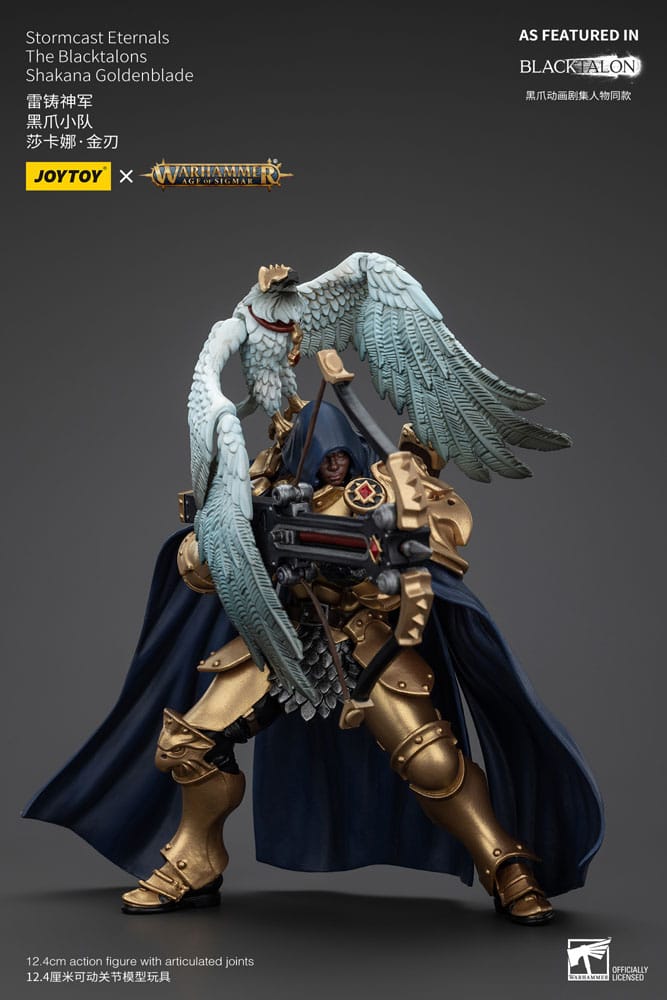 Warhammer Age of Sigmar Stormcast Eternals The Blacktalons Shakana Goldenblade 8" Scale Scale Action Figure