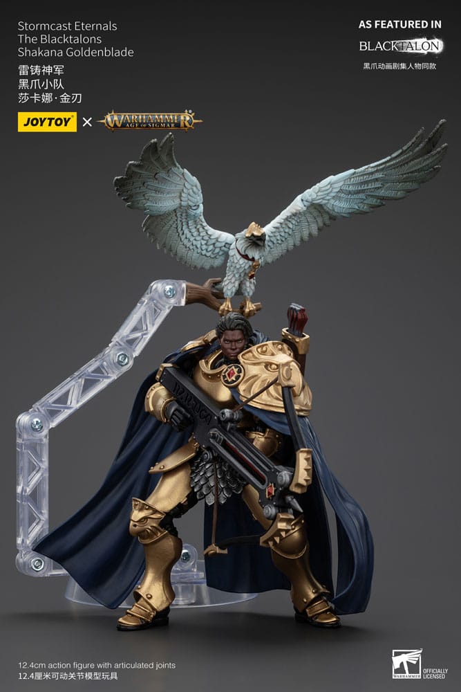Warhammer Age of Sigmar Stormcast Eternals The Blacktalons Shakana Goldenblade 8" Scale Scale Action Figure