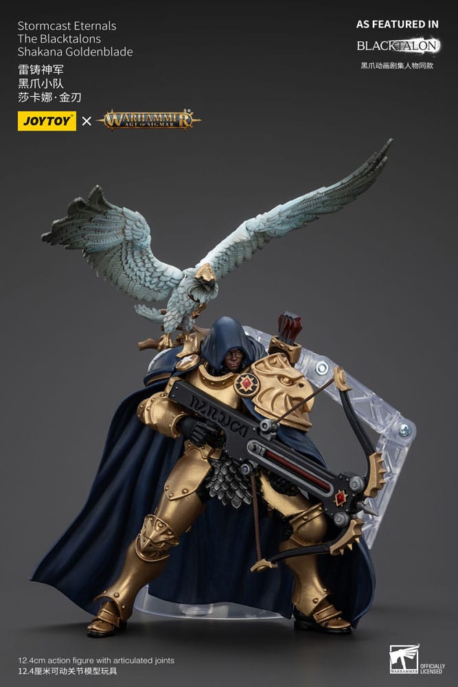 Warhammer Age of Sigmar Stormcast Eternals The Blacktalons Shakana Goldenblade 8" Scale Scale Action Figure