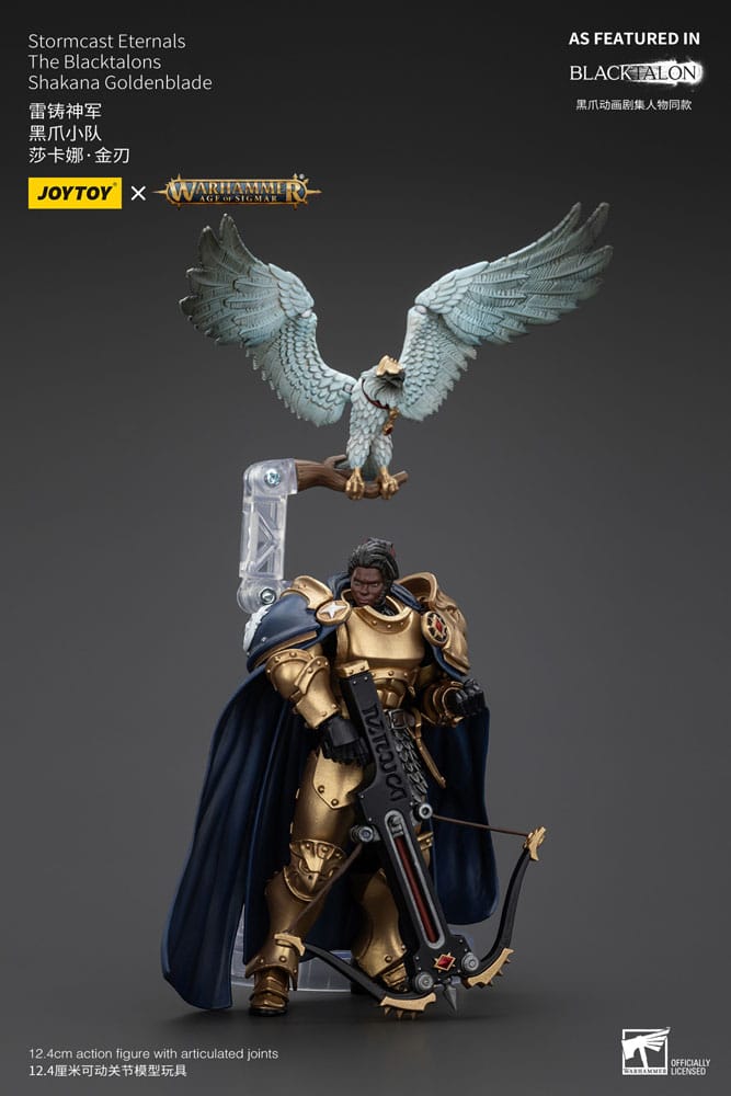 Warhammer Age of Sigmar Stormcast Eternals The Blacktalons Shakana Goldenblade 8" Scale Scale Action Figure
