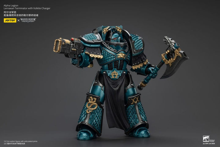 Warhammer Alpha Legion Lernaean Terminator with Volkite Charger The Horus Heresy Action Figure 20 cm
