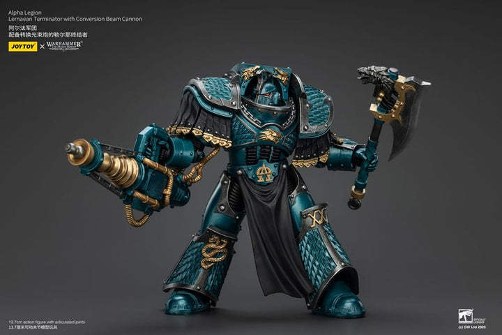 Warhammer Alpha Legion Lernaean Terminator with Conversion Beam Cannon The Horus Heresy Action Figure 20 cm