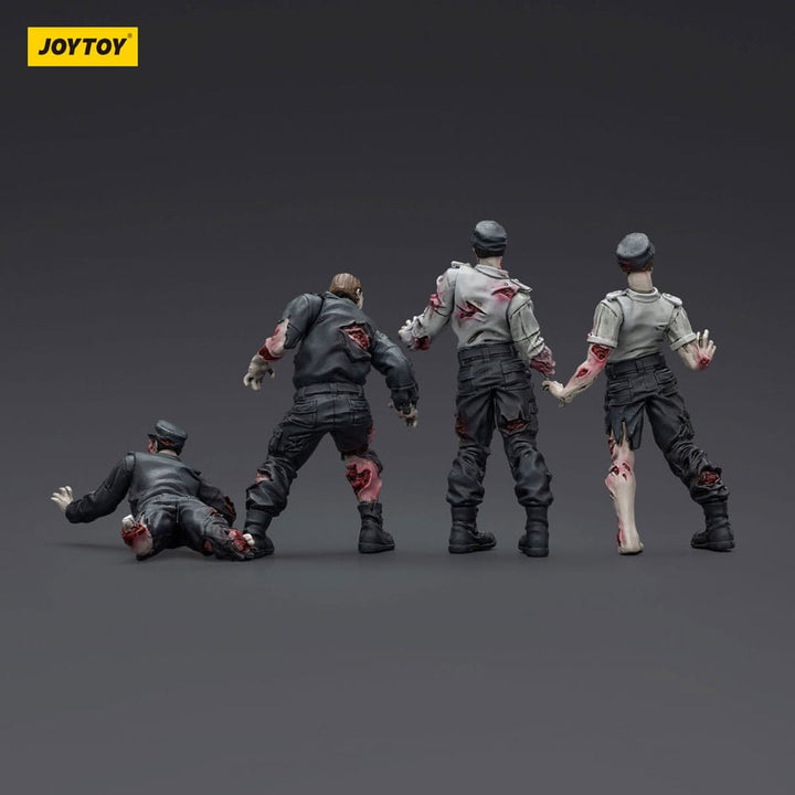 Dark Source Zombie Security Guards 3.1" Action Figures (4-Pack)