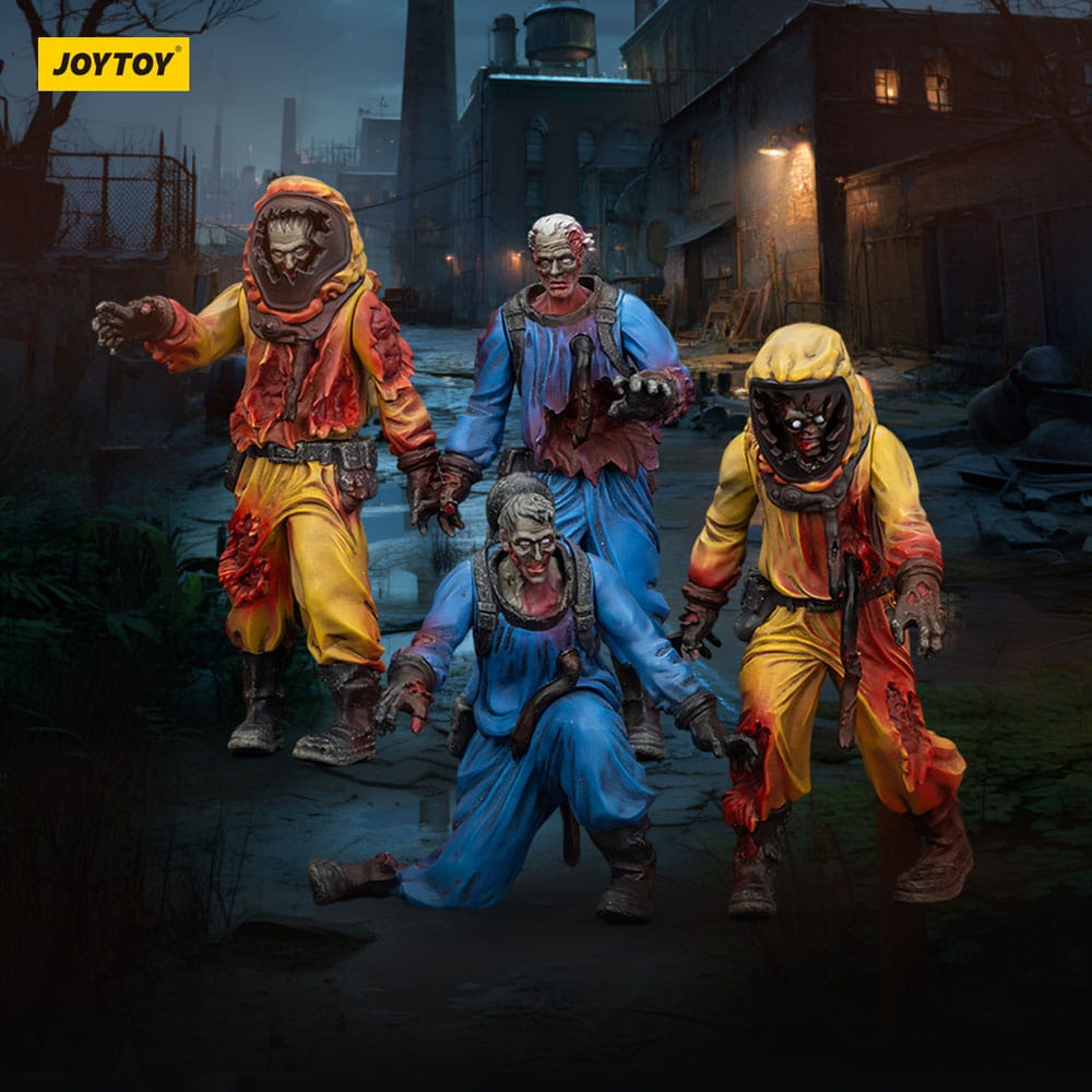 Dark Source Zombie Biochemical Lab Team 3.1" Action Figures (4-Pack)