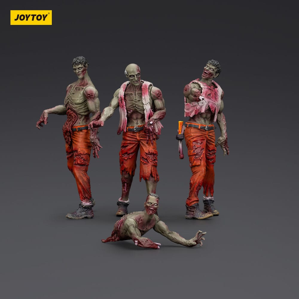 Dark Source Zombie Mechanic Team 3.1" Action Figures (4-Pack)