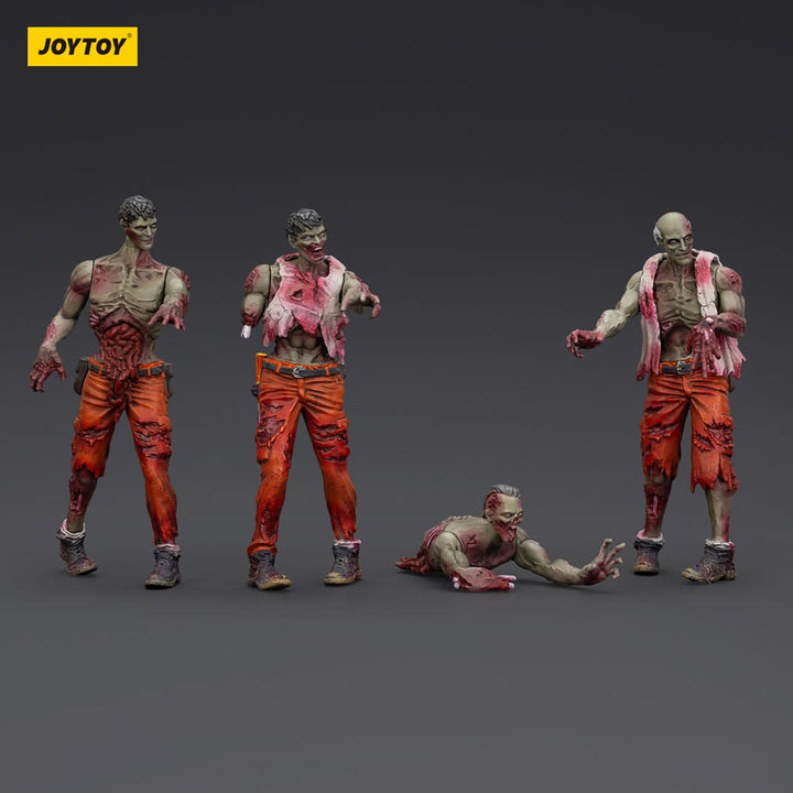 Dark Source Zombie Mechanic Team 3.1" Action Figures (4-Pack)