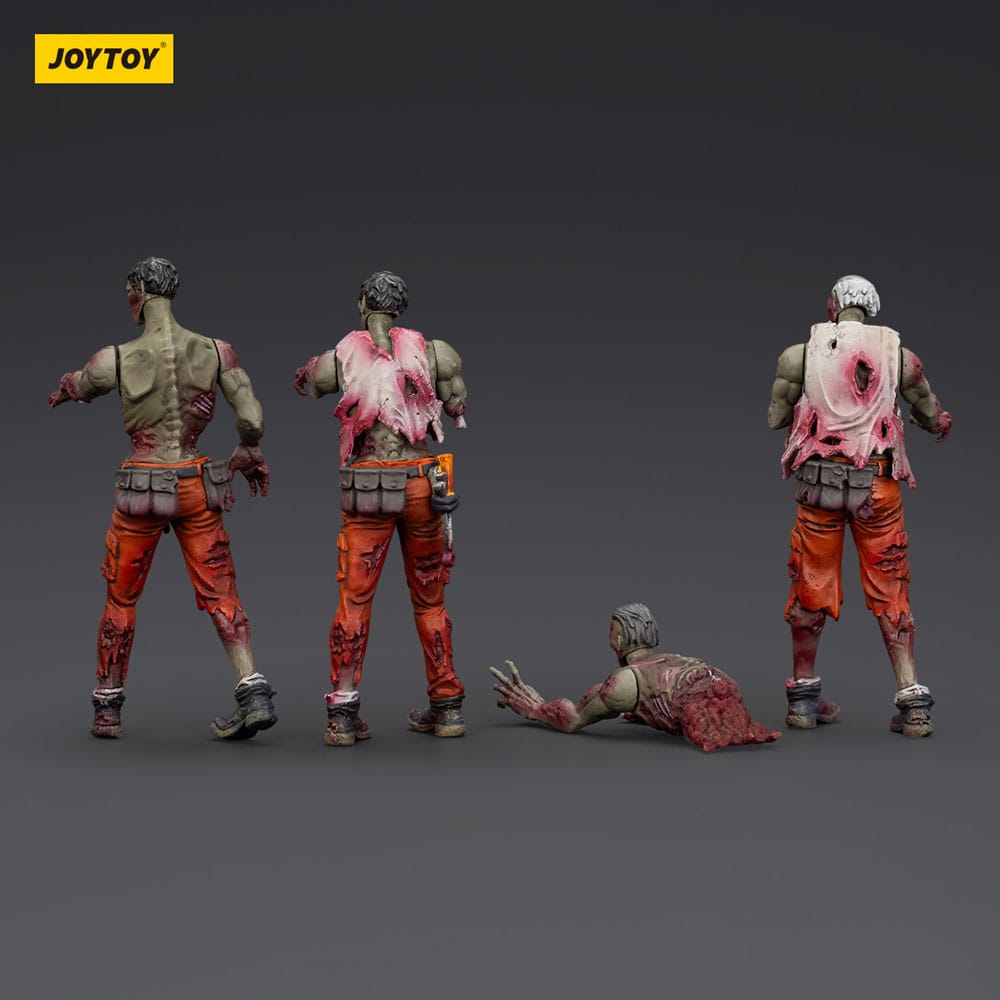 Dark Source Zombie Mechanic Team 3.1" Action Figures (4-Pack)