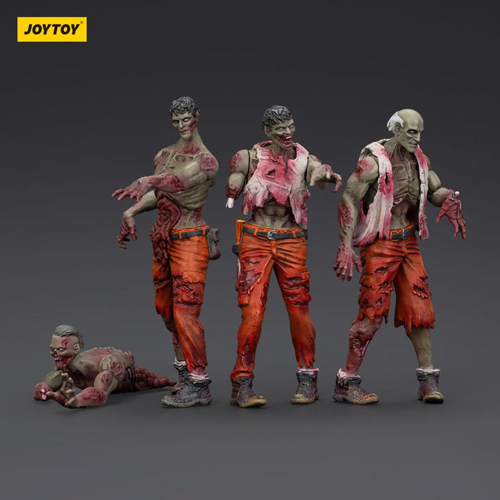 Dark Source Zombie Mechanic Team 3.1" Action Figures (4-Pack)